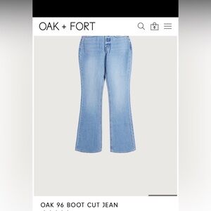 Oak + Fort OAK 96 BOOT CUT JEAN